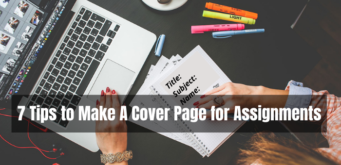 make a cover page for assignments